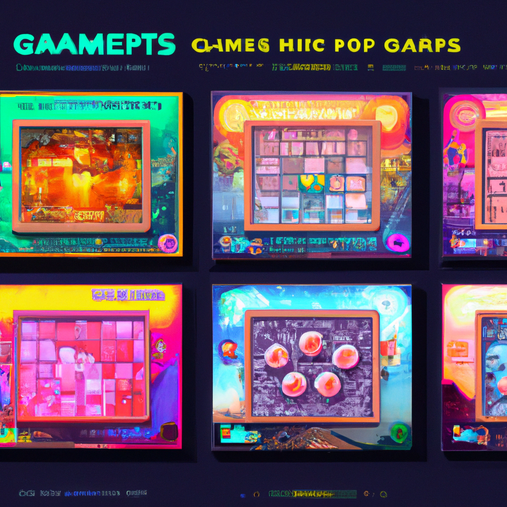 Gallery — snapshots of micro-arcades and HUD overlays